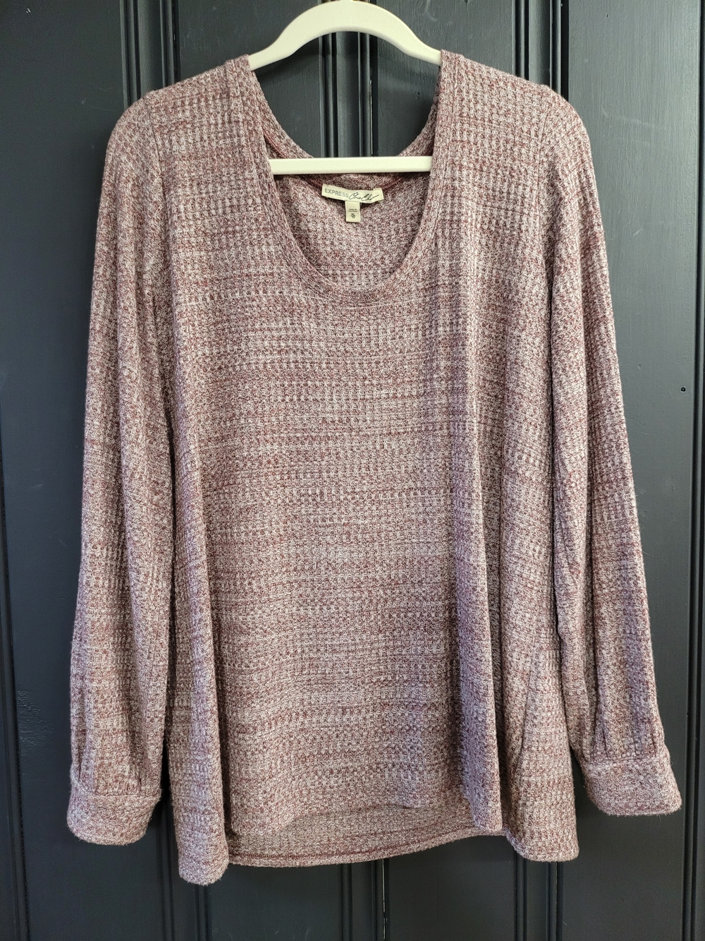 Express Knit Henley, Oversized